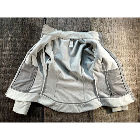 Patagonia Women's Demitasse Floral Soft Shell Grey Fleece Jacket XS - Picture 6 of 9